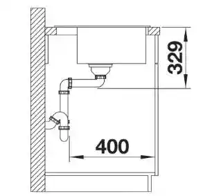 Blanco Zlewozmywak Legra 6 526084 Czarny