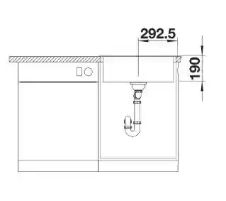 Blanco Zlewozmywak Legra 6 526084 Czarny