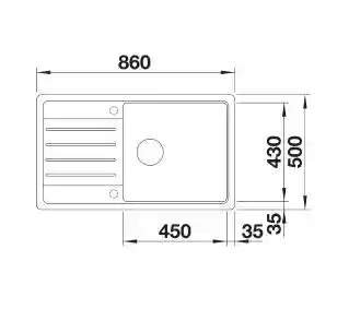 Blanco Zlewozmywak Legra XL 6 S 527091 Delikatny biały