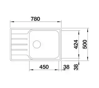 Blanco Zlewozmywak Lemis XL 6 S-IF Compact 525111 Stal szczotkowana