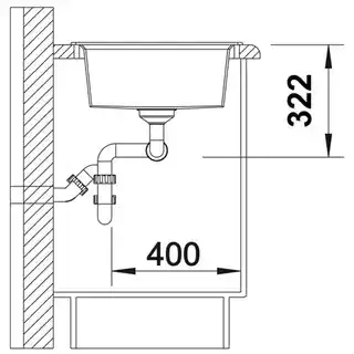 Blanco Zlewozmywak Lexa 8 524960 Antracyt
