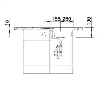 Blanco Zlewozmywak Metra 45 S 525915 Czarny