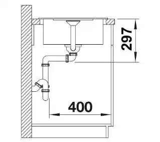 Blanco Zlewozmywak Metra 45 S Compact 525913 Czarny
