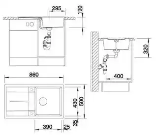 Blanco Zlewozmywak Metra 5 S 513044 Antracyt