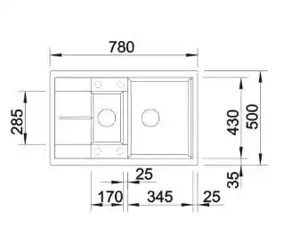 Blanco Zlewozmywak Metra 6 S Compact 525925 Czarny