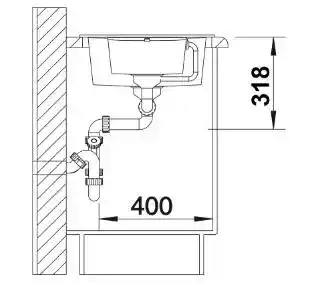 Blanco Zlewozmywak Metra 6 S Compact 525925 Czarny
