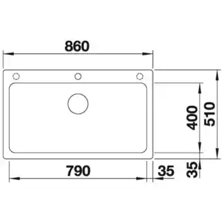 Blanco Zlewozmywak Naya XL 9 521811 Antracyt