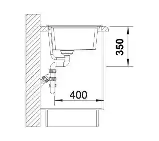 Blanco Zlewozmywak Plenta 514029 Srebrny