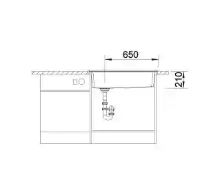 Blanco Zlewozmywak Plenta 514029 Srebrny