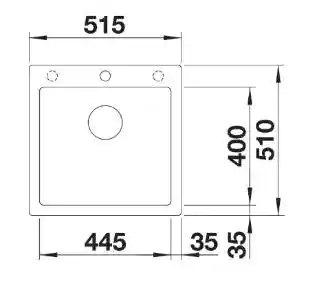 Blanco Zlewozmywak Pleon 5 525952 Czarny