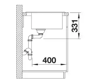 Blanco Zlewozmywak Pleon 5 525952 Czarny