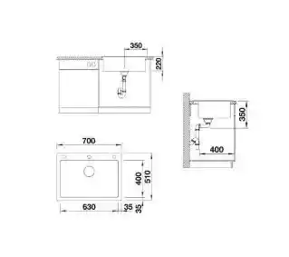 Blanco Zlewozmywak Pleon 8 523047 Biały