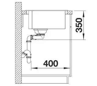 Blanco Zlewozmywak Pleon 9 527142 Delikatny biały
