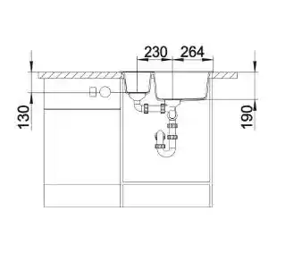 Blanco Zlewozmywak półtorakomorowy Metra 6 525923 Czarny 50 x 61.5