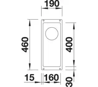 Blanco Zlewozmywak Subline 160-U 523396 Antracyt