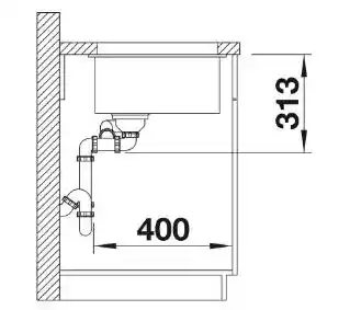 Blanco Zlewozmywak SUBLINE 340/160-U 525986 Czarny