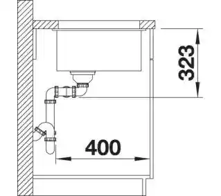 Blanco Zlewozmywak Subline 350/350-U 523578 Biały