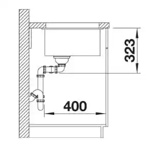 Blanco Zlewozmywak Subline 350/350-U 527164 Delikatny biały