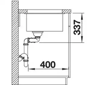 Blanco Zlewozmywak Subline 480/320-U 523588 Biały