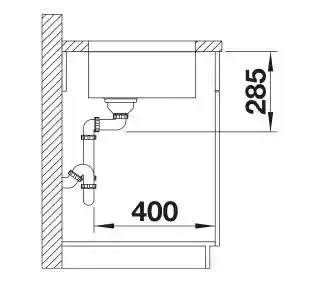 Blanco Zlewozmywak Supra 450-U 518203 Stal
