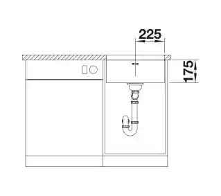 Blanco Zlewozmywak Supra 450-U 518203 Stal