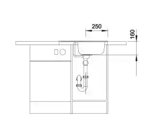 Blanco Zlewozmywak Tipo 45 S Mini 516524 Stal matowa