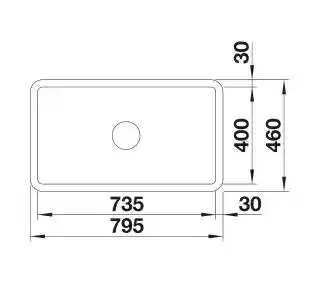Blanco Zlewozmywak Villae Farmhouse 8 525163 Biały połysk