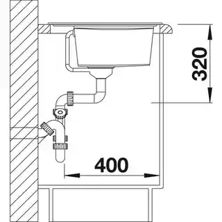 Blanco Zlewozmywak Zenar XL 6 S 523994 Antracyt