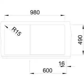 Blanco Zlewozmywak Zenar XL 6 S 523994 Antracyt
