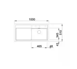 Blanco Zlewozmywak Zenar XL 6 S 527189 Delikatny biały