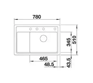 Blanco Zlewozmywak Zenar XL 6 S Compact 523774 Antracyt