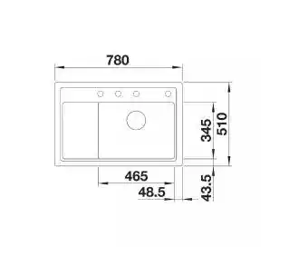 Blanco Zlewozmywak Zenar XL 6 S Compact 527185 Delikatny biały