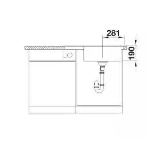 Blanco Zlewozmywak Zenar XL 6 S Compact 527185 Delikatny biały