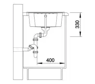 Blanco Zlewozmywak ZIA 40 S 516918 Antracyt