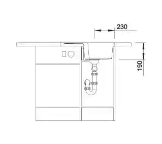 Blanco Zlewozmywak ZIA 40 S 516918 Antracyt
