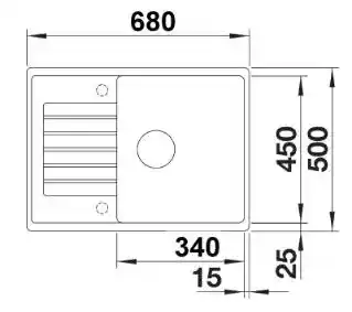 Blanco Zlewozmywak ZIA 45 S Compact 526009 Czarny