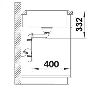 Blanco Zlewozmywak ZIA 45 S Compact 526009 Czarny