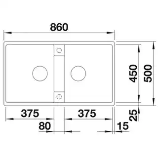 Blanco Zlewozmywak Zia 9 S 526029 Czarny