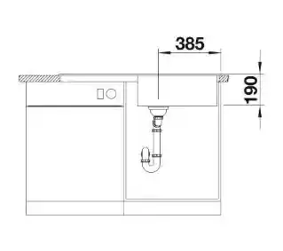 Blanco Zlewozmywak Zia XL 6 526023 Czarny