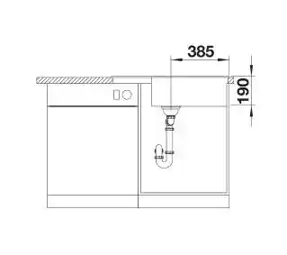 Blanco Zlewozmywak Zia XL 6 S Compact 526018 Czarny