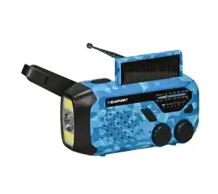 Blaupunkt ER10BC SURVIVAL Czarno-niebieski Radioodbiornik
