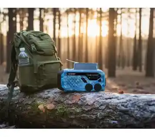 Blaupunkt ER10BC SURVIVAL Czarno-niebieski Radioodbiornik