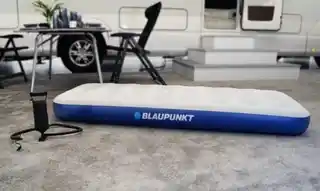 Blaupunkt materac samopompujący IM210, lekki, trwały, zintegrowany zawór, rozmiar pojedynczy