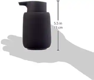 Blomus Dozownik do mydła Sono magnet ceramika chromowany chrom, nowoczesny, 250ml
