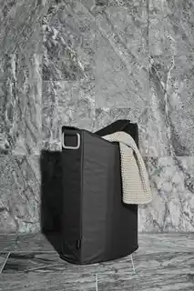 Blomus kosz na pranie piaskowy Frisco, materiałowy, pojemność 50 litrów