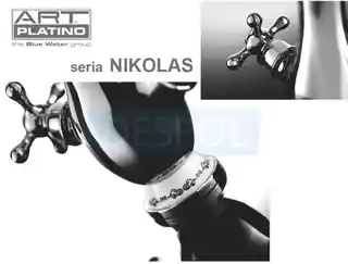 Blue Water Art Platino Nikolas Bateria prysznicowa natynkowa chrom NIK-BPK.030C