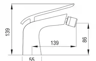 Blue Water Bateria bidetowa EMI-BB.040C