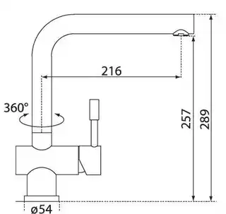 Blue Water Leon-inox Bateria kuchenna, stal szczotkowana