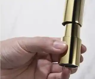 Blue Water Plaza bateria kuchenna z wyciąganą wylewką złota