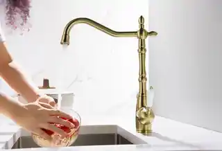 Blue Water SAXO MOSIĄDZ ANTYCZNY Bateria kuchenna z podłaczeniem do fitrów
